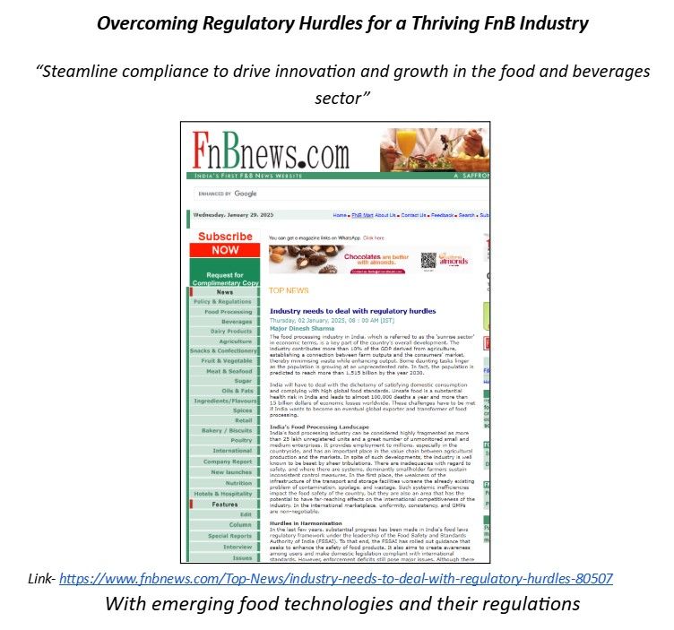 Overcoming regulatory hurdles for a thriving F&B industry